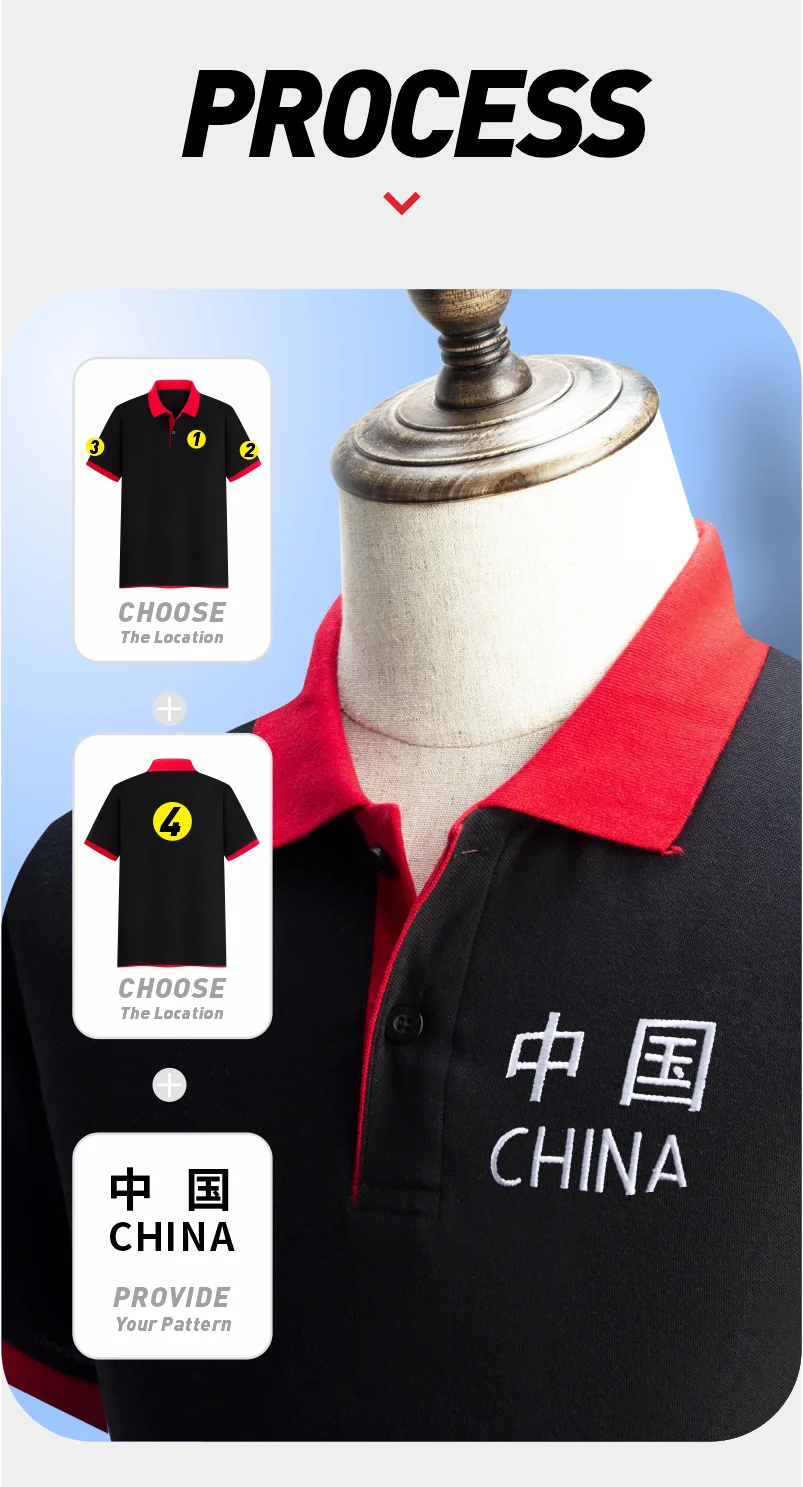 Polo Shirt High Quality Shirts For Men  Custom Logo 65% Cotton 35% Fiber