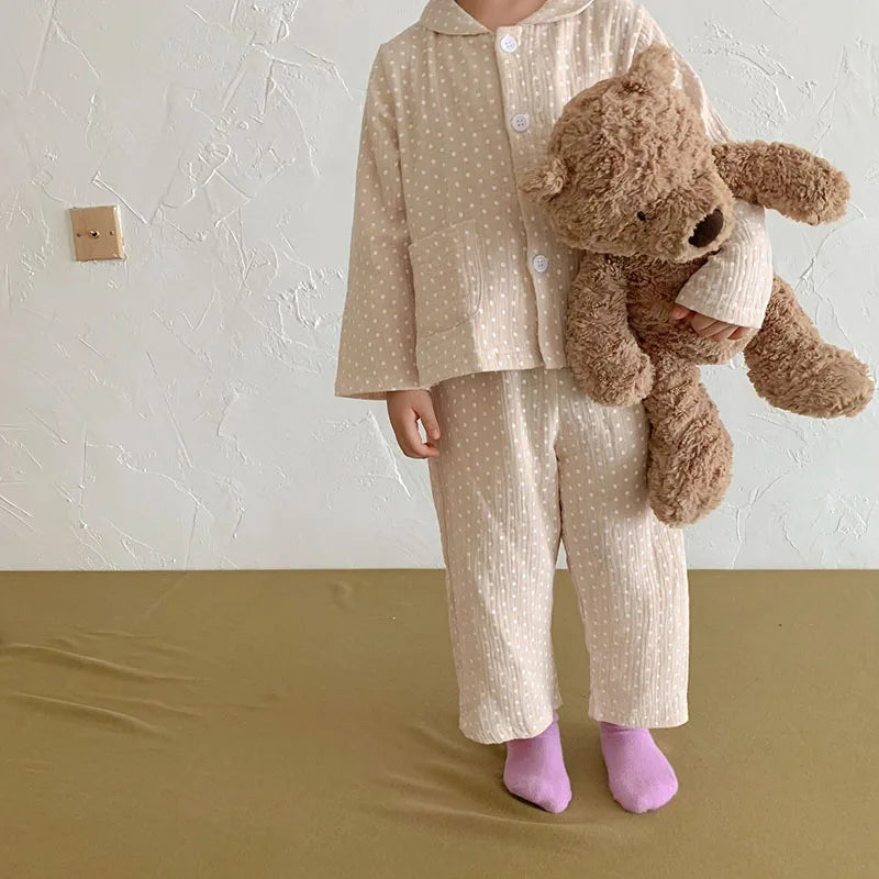 Kids Pajama Set Brief Boys Sleeper Wear Girls Sleeping Set Children Indoor Clothes