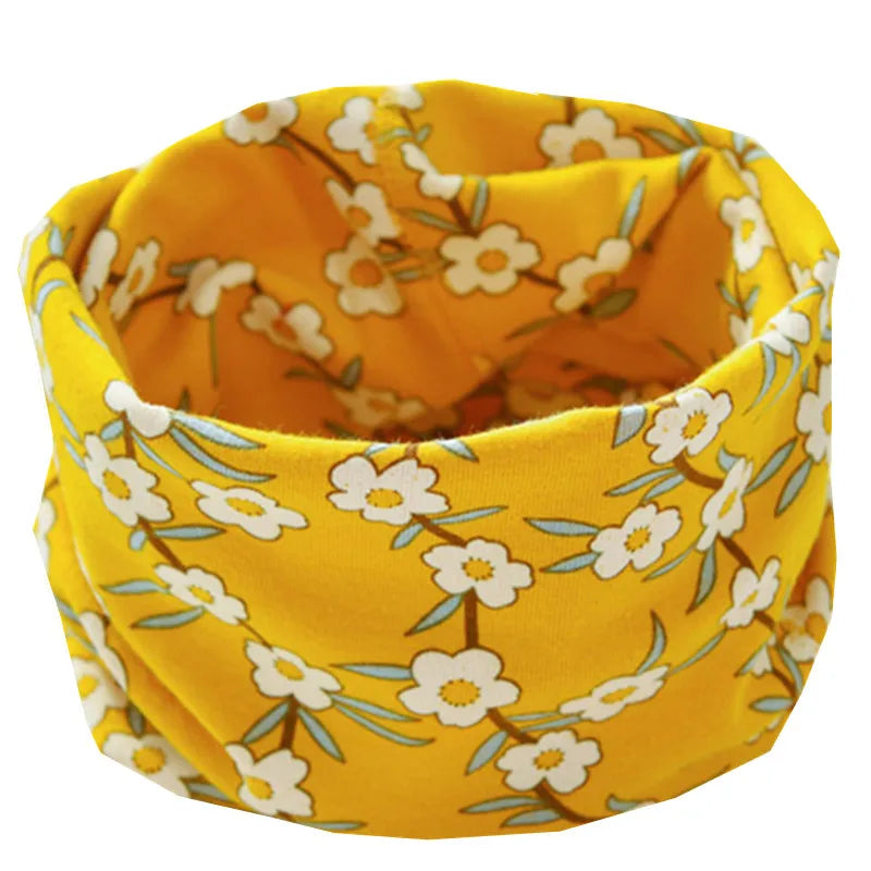 New Autumn Winter Girls 100% Cotton Scarf Children Scarf Bibs LIC Boys Girls O Ring Scarf Lovely Kids Collar Children Bufandas