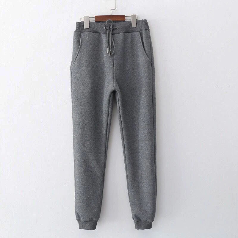 2022 Winter Women Pants Thick Velvet Warm Women Pants Female Lamb Wool Trousers Outwear High Waist Solid Harem Pants 2XL