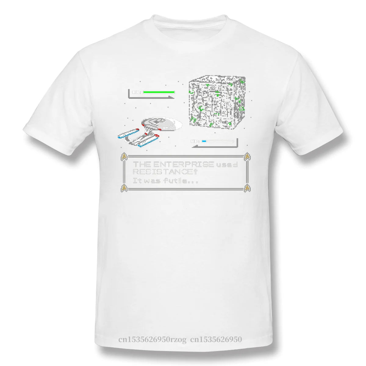 Men Clothing Stars Treke Science FictionTV Series Tops T-Shirt GOTTA ASSIMILATE EM ALL Streetwear Short Sleeve