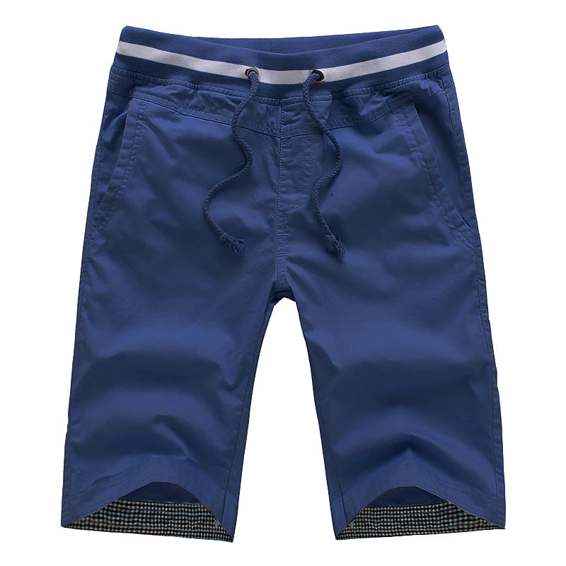Shorts Men 2024 Summer Fashion Mens Shorts Casual Cotton Bermuda Masculina Chino Beach Shorts Joggers Knee Length Shorts