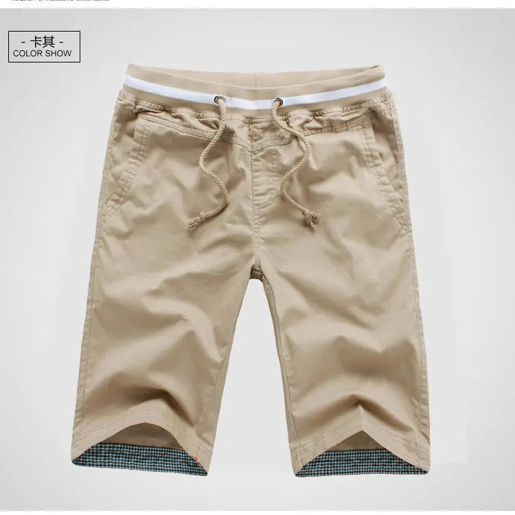 Shorts Men 2024 Summer Fashion Mens Shorts Casual Cotton Bermuda Masculina Chino Beach Shorts Joggers Knee Length Shorts