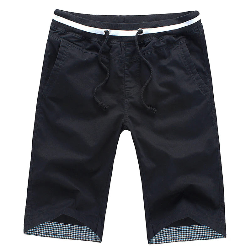 Shorts Men 2024 Summer Fashion Mens Shorts Casual Cotton Bermuda Masculina Chino Beach Shorts Joggers Knee Length Shorts