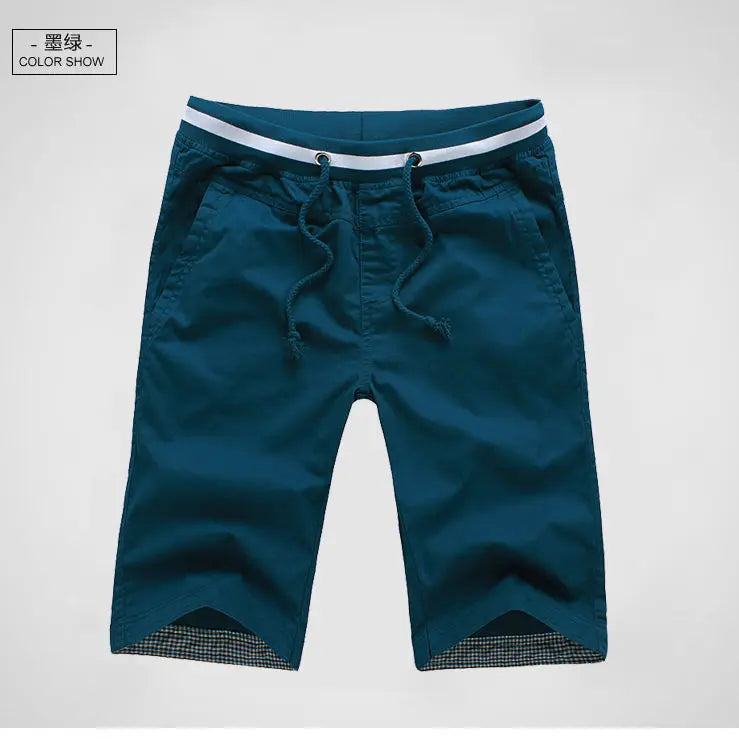 Shorts Men 2024 Summer Fashion Mens Shorts Casual Cotton Bermuda Masculina Chino Beach Shorts Joggers Knee Length Shorts