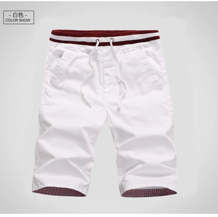Shorts Men 2024 Summer Fashion Mens Shorts Casual Cotton Bermuda Masculina Chino Beach Shorts Joggers Knee Length Shorts