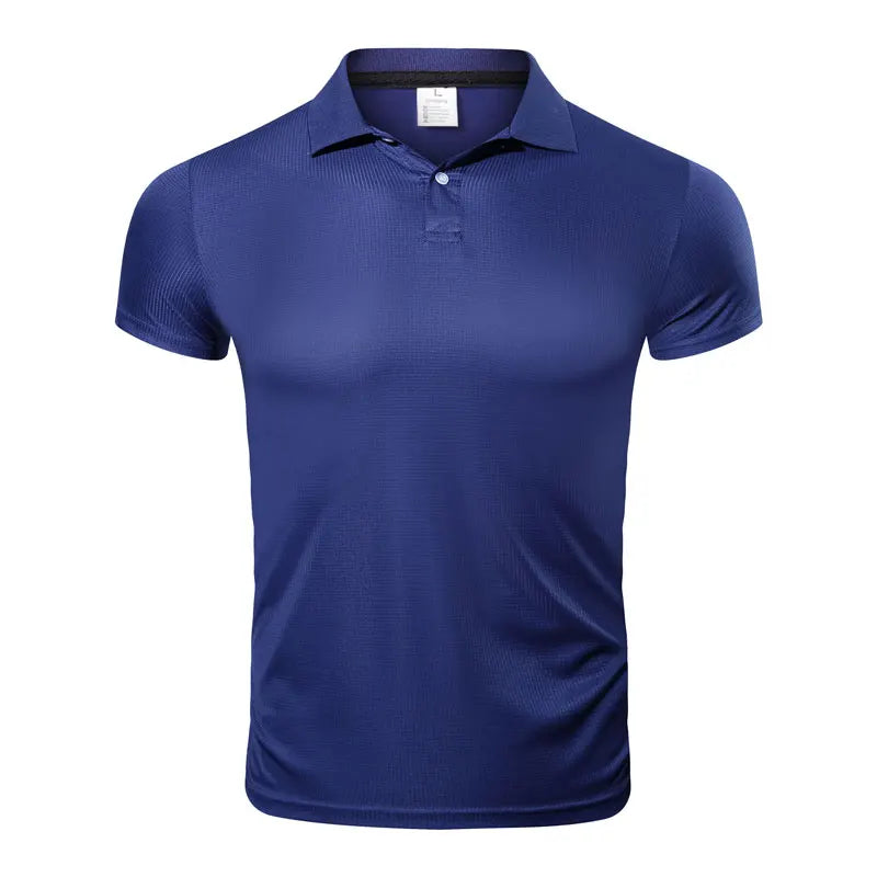 Polo t shirt Quick Dry Short Sleeve Sport T Shirt Gym Jerseys Fitness Shirt Trainer Running T-Shirt For men With Collar t-shirts