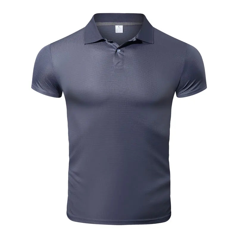 Polo t shirt Quick Dry Short Sleeve Sport T Shirt Gym Jerseys Fitness Shirt Trainer Running T-Shirt For men With Collar t-shirts