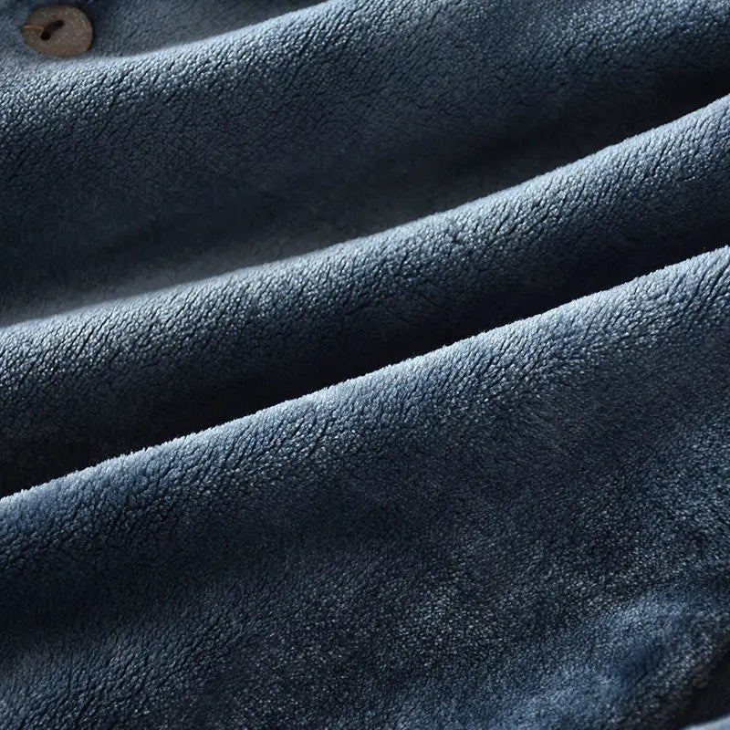 Men'Pajamas Warm Sleepwear Men Flannel Winter Thick Pajama Male Thick Long Sleeve Pijama Casual Pyjamas Fleece Sleep