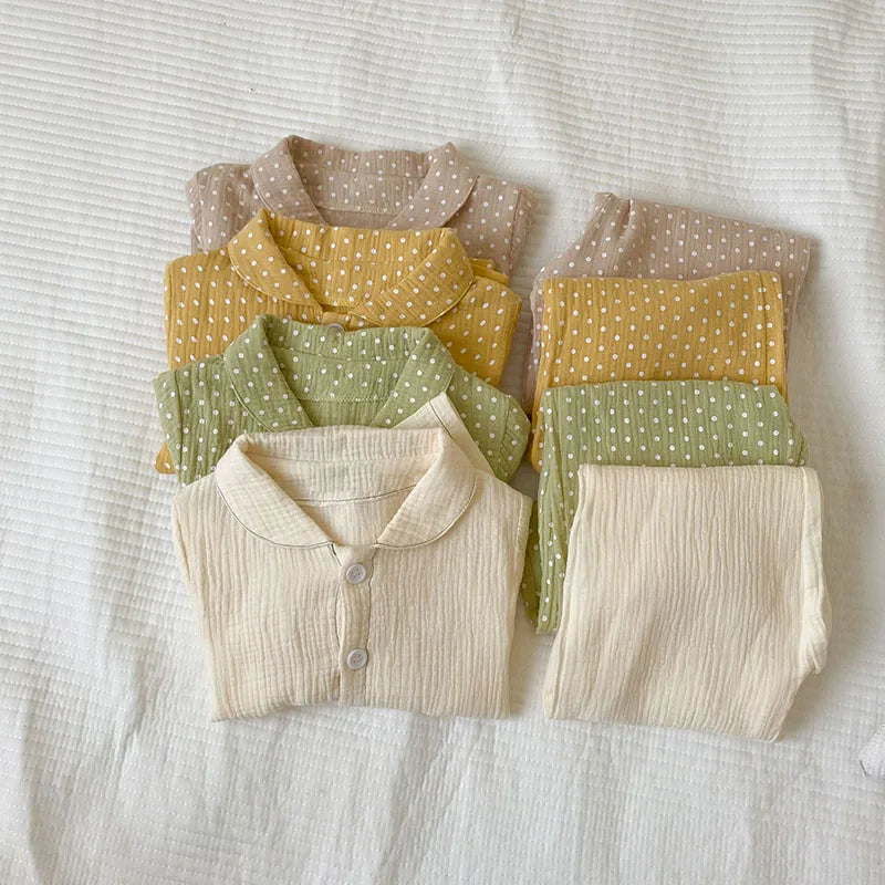 Kids Pajama Set Brief Boys Sleeper Wear Girls Sleeping Set Children Indoor Clothes