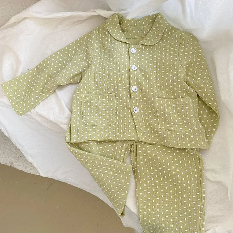 Kids Pajama Set Brief Boys Sleeper Wear Girls Sleeping Set Children Indoor Clothes