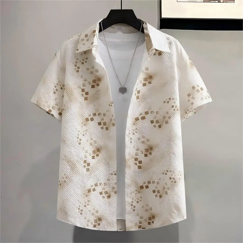 Summer Outfits That Firmly Refuse to Look the Same with Niche Designed Details for Men's Stylish Short-sleeve Shirts