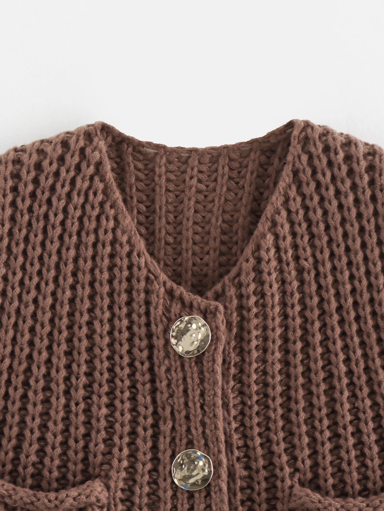 Women's 2024 Chic Vintage O Neck Pullover Thick Needle Knitted Sweater Casual Chic Tops for Spring Season