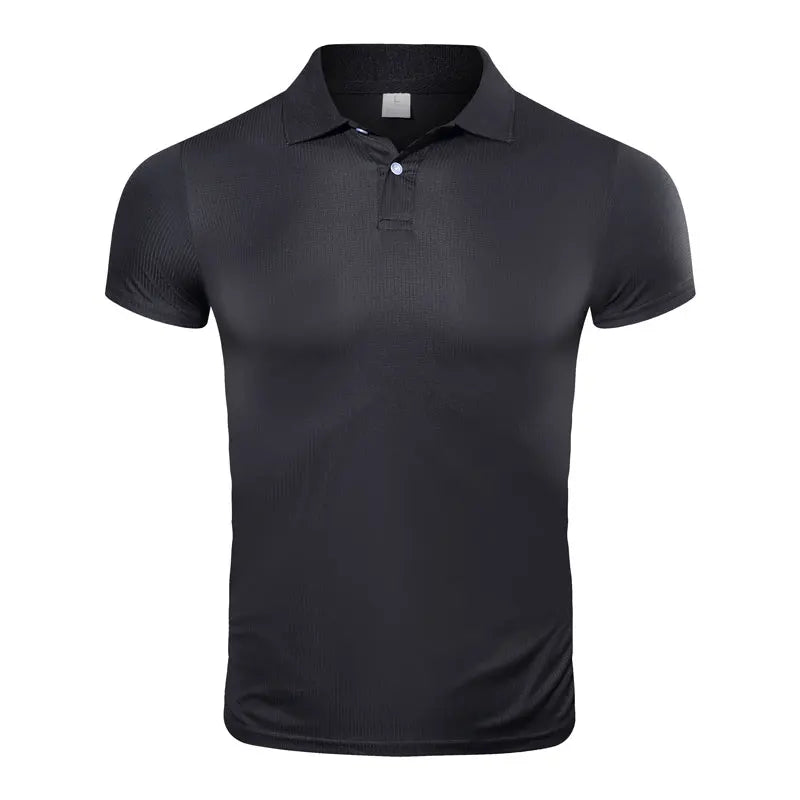Polo t shirt Quick Dry Short Sleeve Sport T Shirt Gym Jerseys Fitness Shirt Trainer Running T-Shirt For men With Collar t-shirts