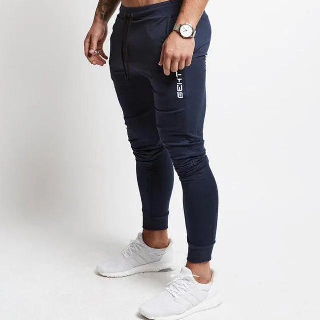 2024 GEHT brand Casual Skinny Pants Mens Joggers Sweatpants Fitness Workout Brand Track pants New Autumn Male Fashion Trousers