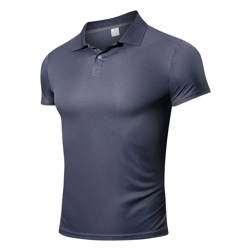 Polo t shirt Quick Dry Short Sleeve Sport T Shirt Gym Jerseys Fitness Shirt Trainer Running T-Shirt For men With Collar t-shirts
