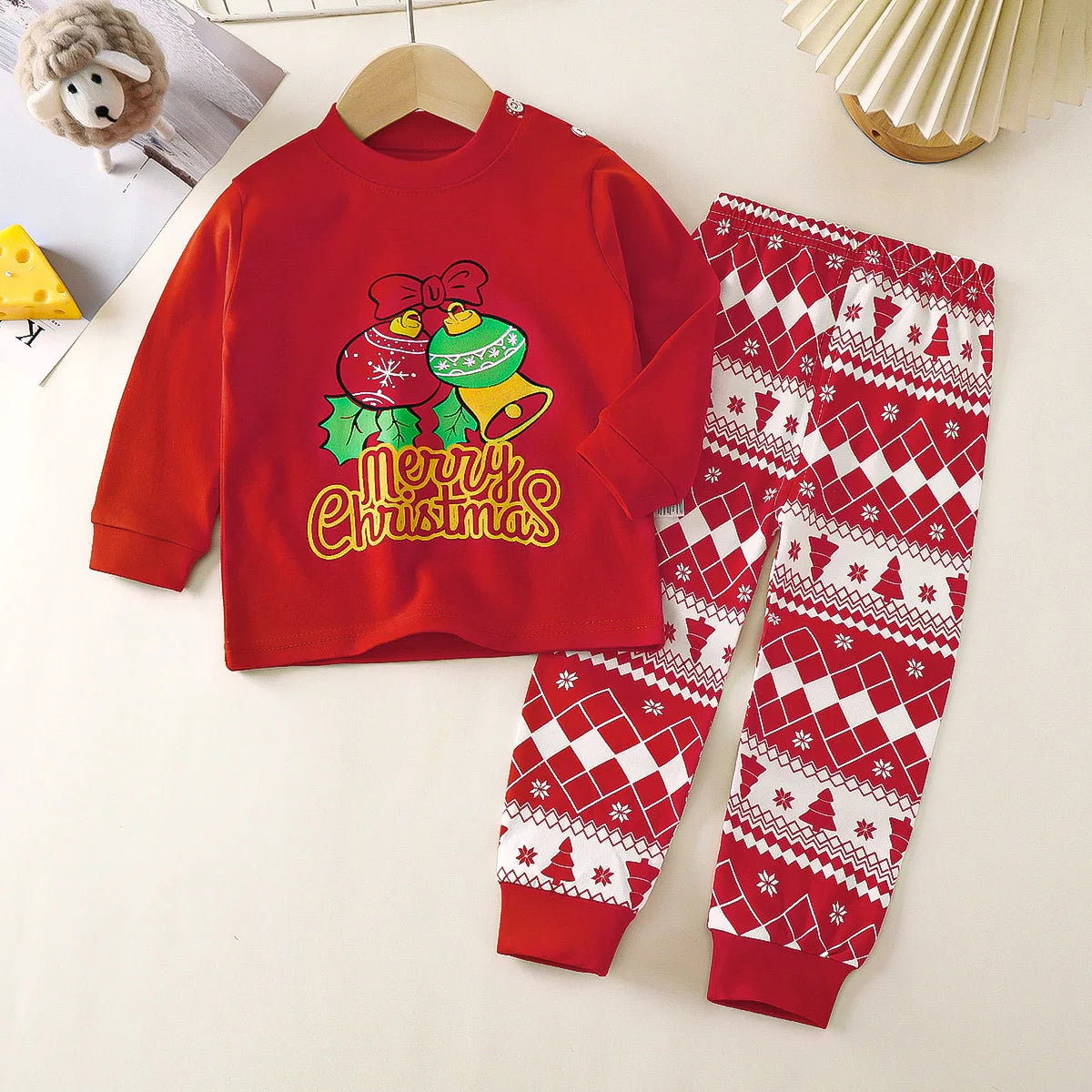 Pajama Sets for Children Loungewear Long Sleeve Kid Boy Girl Clothes Cute Deisgn Lightweight Comfortable Fabric Sleepwear Outfit