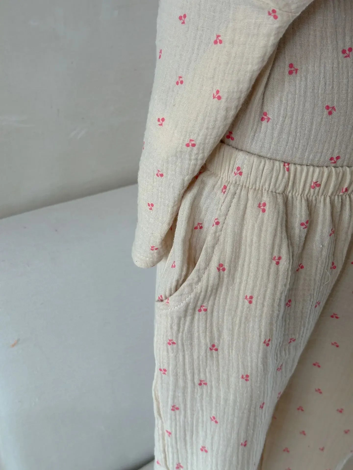 Pajama Sets New Spring Autumn Season Pure Cotton Gauze Baby Long Sleeved Girl Boys Childrens Clothing Sleepwear