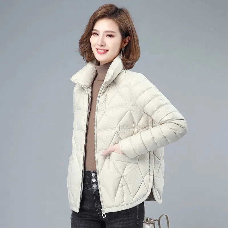 Women's Loose Casual Winter Padded Coat, Lightweight, Short Down, Cotton Jacket, Female, New Fashion, Large Size, Autumn, 2024
