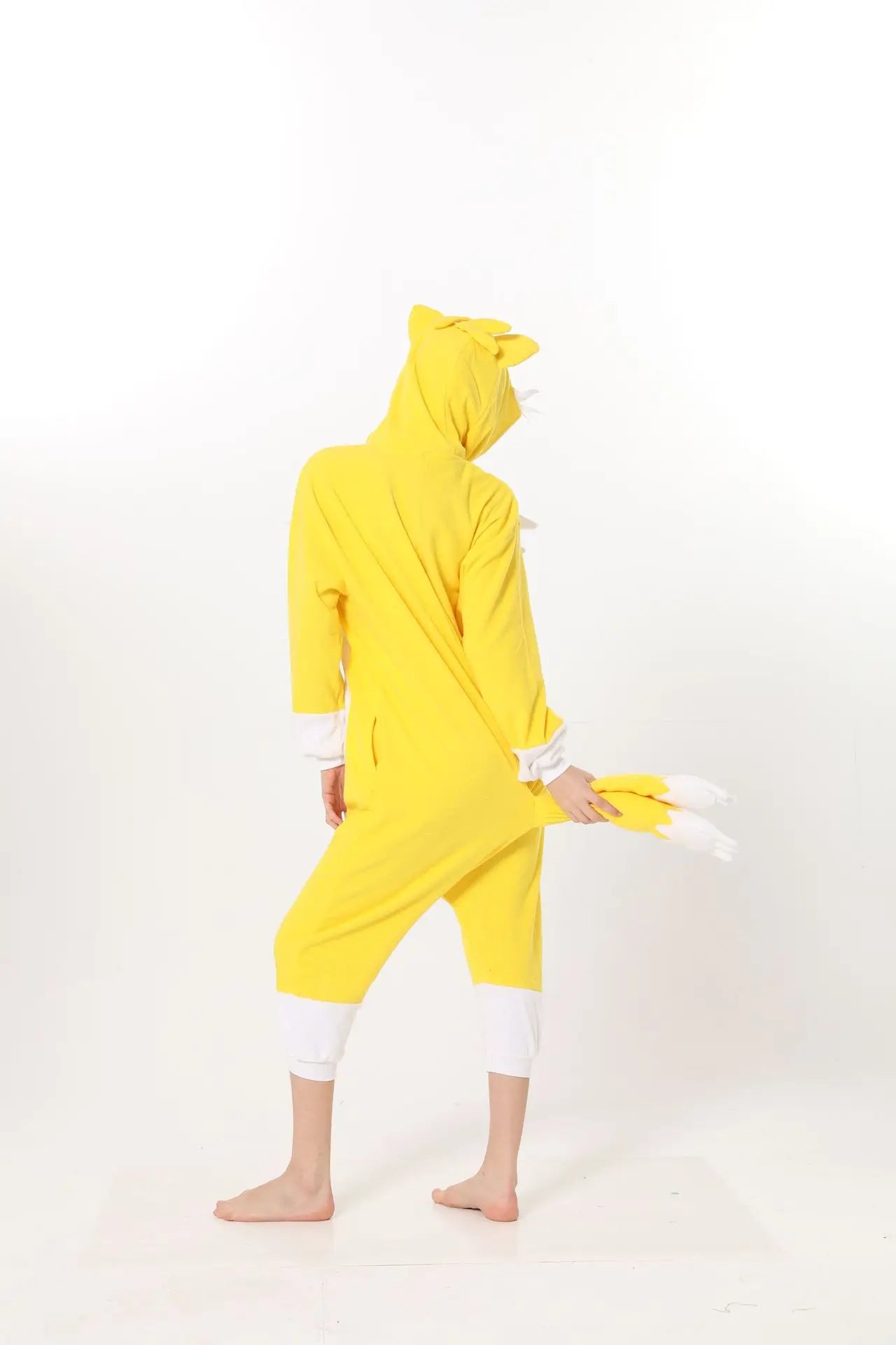 Sonic Anime Cartoon Plush Pajama Onesie Winter Flannel Adult Kids Sleepwear Warm Cosplay Bathrobe  Pijama Onesies