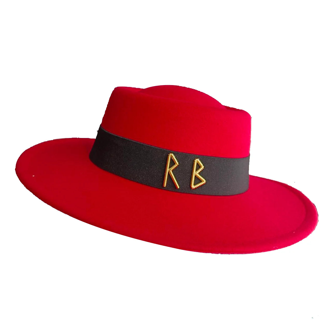 Fedora Flat Top Hat Autumn/Winter Hat RB British French Flat Top Hat Punk Jazz Hat Wide brimmed Hat Gorras 모자