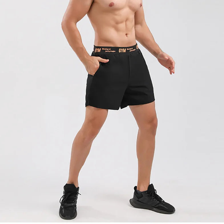 Mens Running Shorts Fitness Quick Dry Men Gym Sport Shorts Male Basketball Workout Training Gym Jogger Short Pants Summer Shorts