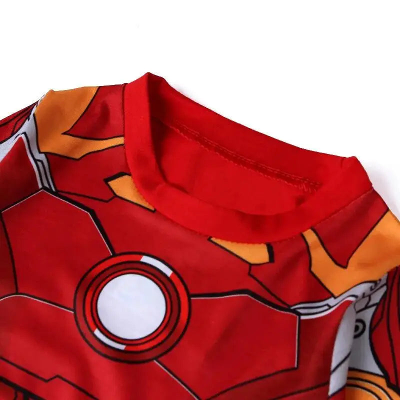 Iron Man Spiderman Avengers Pajama Set Superhero Cosplay Costume Pyjama Long Sleeve Home Sleepwear Nightwear Christmas Suit