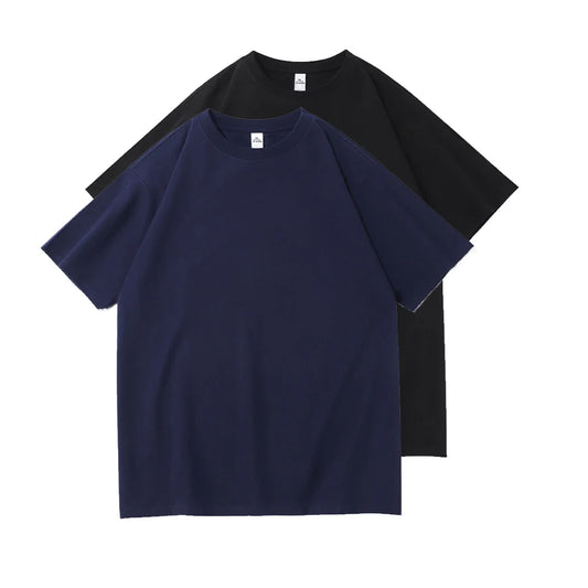 T Shirt For Men Summer Cotton Tops Loose Short-sleeved Casual Basic Shirt O Neck Solid Color Oversize T-shirt