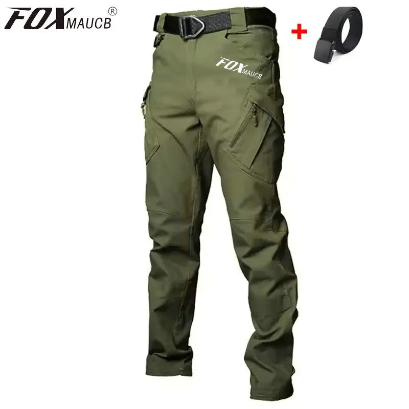 FOXMAUCB Cycling Long Pants Men Mountain Bike Trousers Motocross Bicycle Tactical Cargo Bottoms Enduro Pant Pantalon Ciclismo