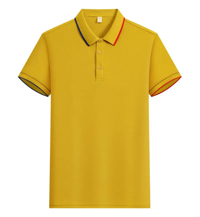 Polo Shirt Men Women Short Sleeve Casual Slim Fit Cotton Blend Top Business Casual Summer Outfit 2025 Fashion Brand T Shirts