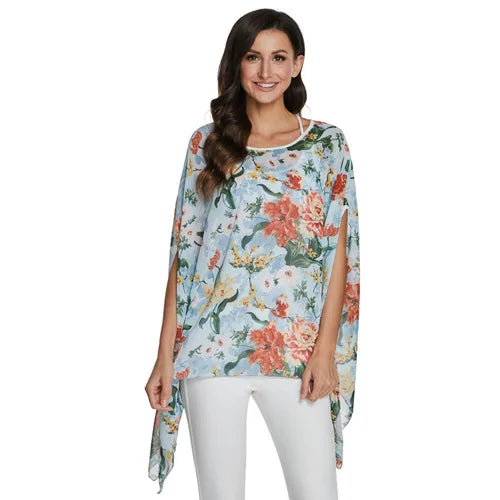 BHflutter Blusas Mujer de Moda 2018 Blouse Women Shirt Batwing Sleeve Casual Summer Tops Tees Solid Chiffon Blouses Plus Size