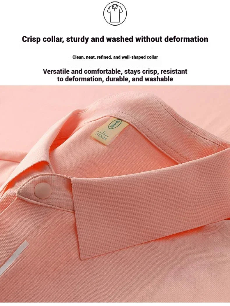 Polo Shirt Men Women Short Sleeve Casual Slim Fit Cotton Blend Top Business Casual Summer Outfit 2025 Fashion Brand T Shirts
