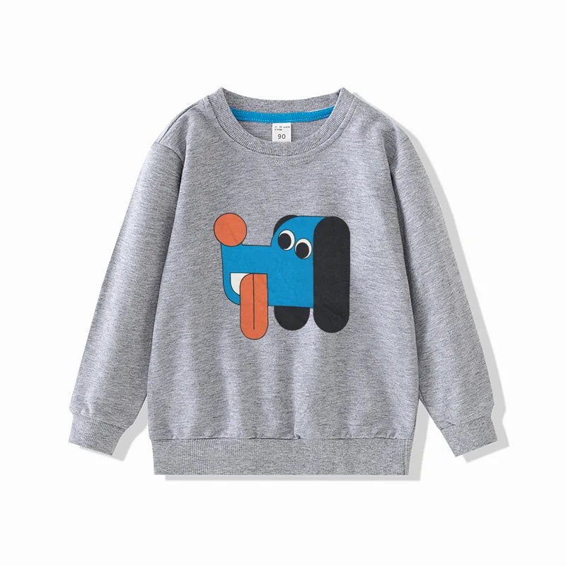 2025 Autumn Boys Girls Sweatshirts Long Sleeve Tops for Kids Children T-shirts Terry Toddler Pullover Baby Outfits Tees Clothing