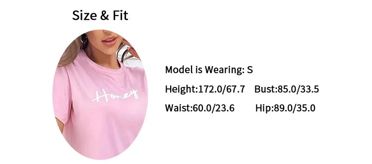 Women's Pajama Pj Set Letter Print Short Sleeve Top & Plaid Print Pants with Bow Details Casual Sleepwear for Adults All Seasons