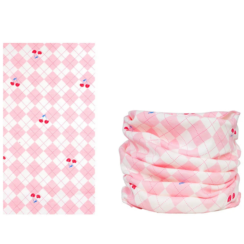 New Autumn Winter Girls 100% Cotton Scarf Children Scarf Bibs LIC Boys Girls O Ring Scarf Lovely Kids Collar Children Bufandas