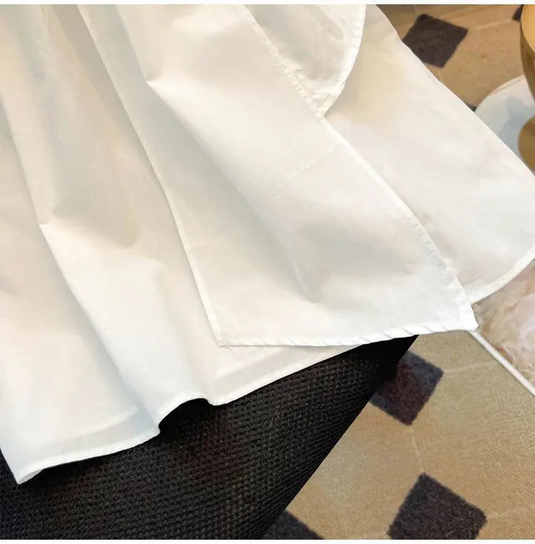 White Blouse for Women 2025 Blusas Mujer De Moda Bandage Bow Sleeveless Loose Shirts Fashion Sweet Summer Blouses Tops Female