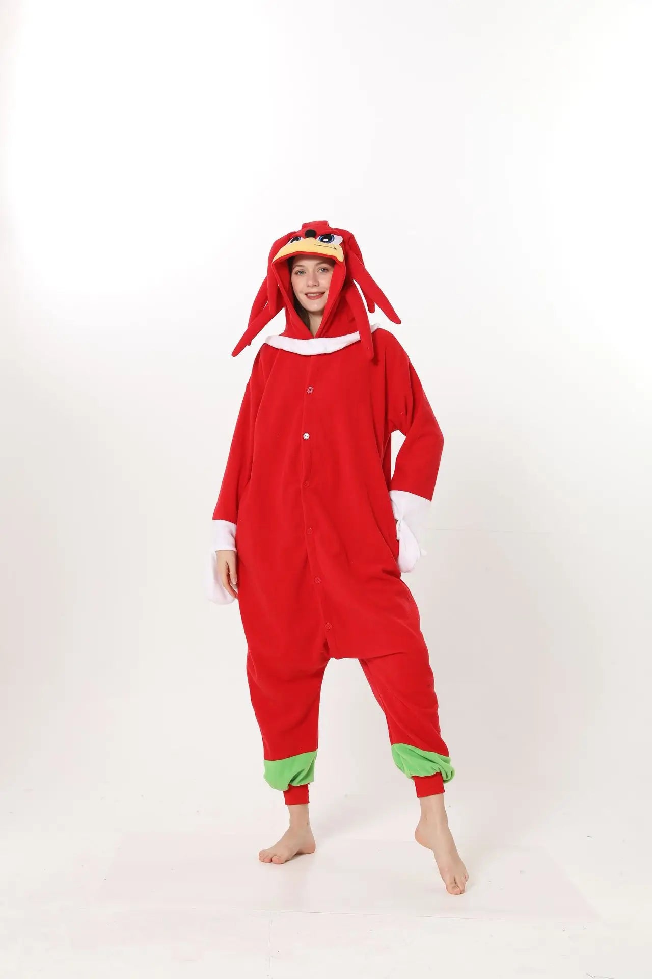 Sonic Anime Cartoon Plush Pajama Onesie Winter Flannel Adult Kids Sleepwear Warm Cosplay Bathrobe  Pijama Onesies