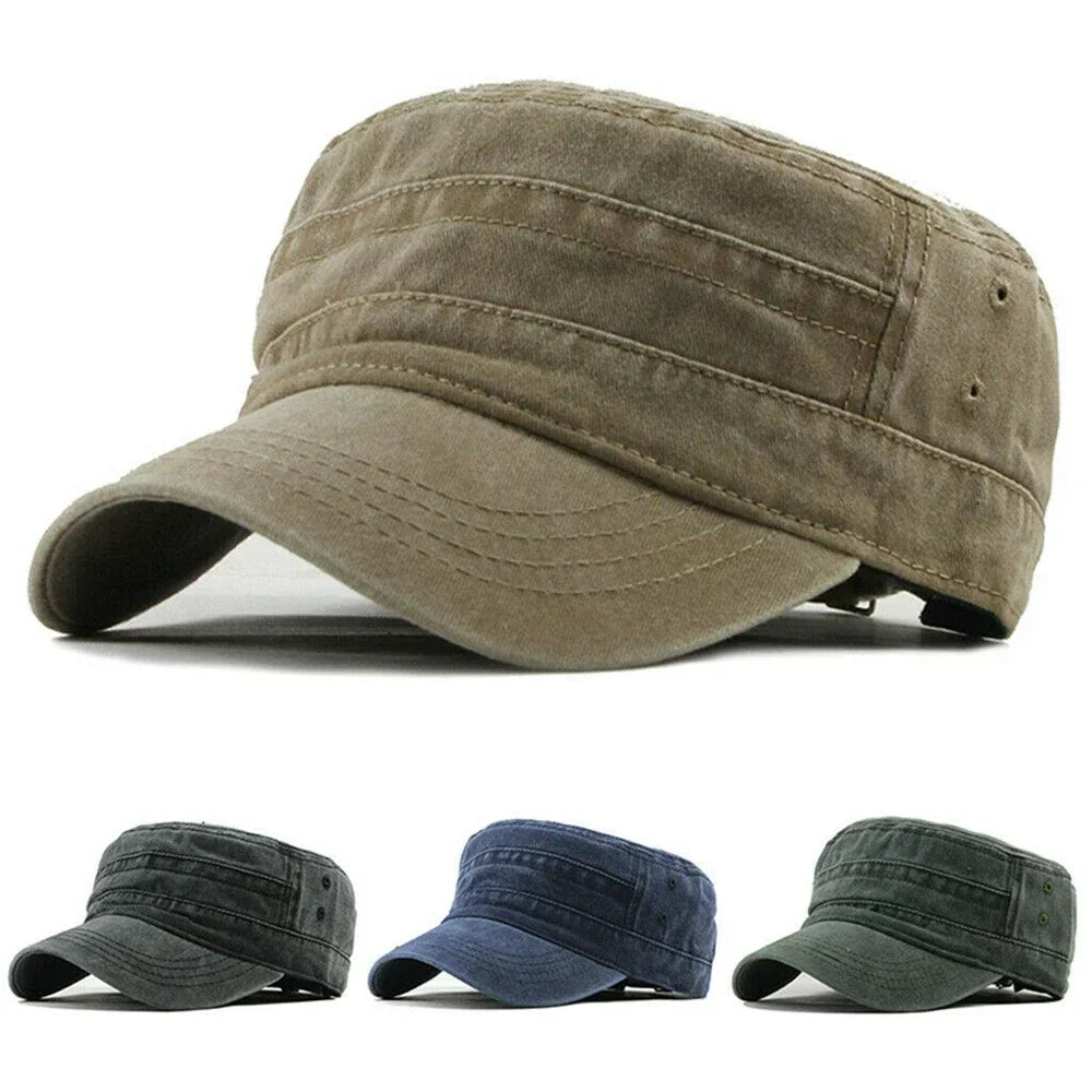 Flat-topped Hat for Men Casual Baseball Caps Trendy Summer Sun Hats