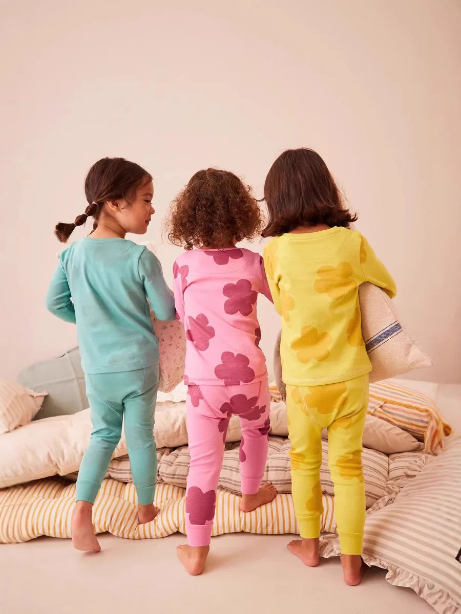 Baby Girls Pajamas Sets Kids Animal Tops+Pant Underwear Suit Sleep Wear New Pyjama 2025 Spring Autumn Children's Pjs Clothing