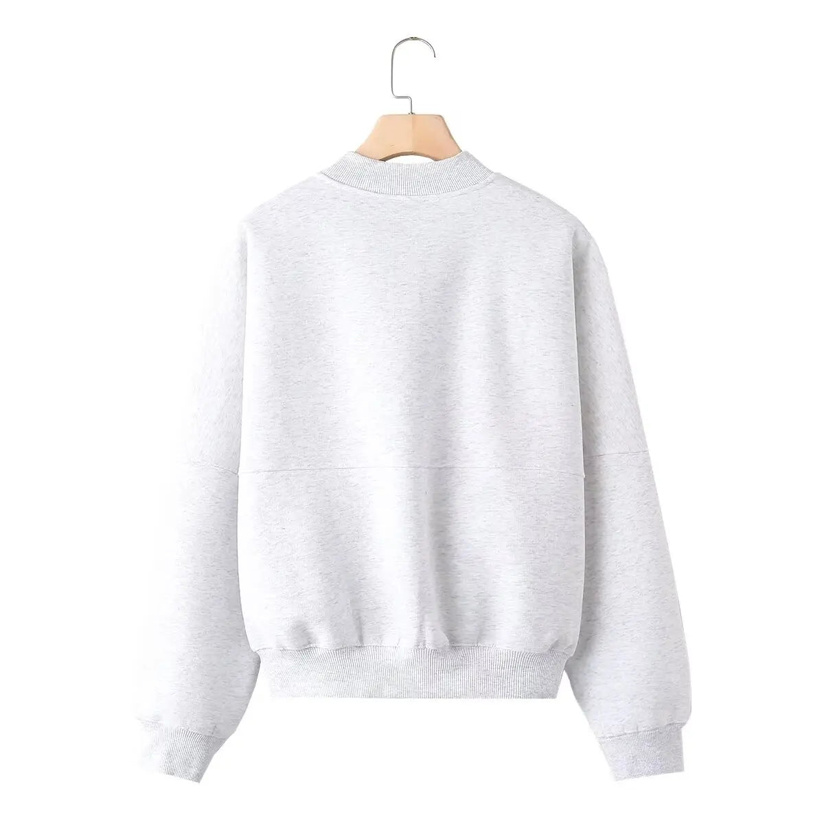 TRAFZR Cotton Zipper Cardigan Sets To Woman 2024 Tracksuit Suits Baggy Pants Sportswear Women Sweater 2 Piece Set Women Outfits
