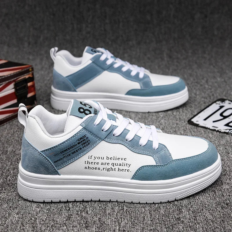 Men's Shoes 2025 Spring Korean Version of The Trend of Everything with Niche Design Sense Casual Flat Shoes Student Sports Shoes