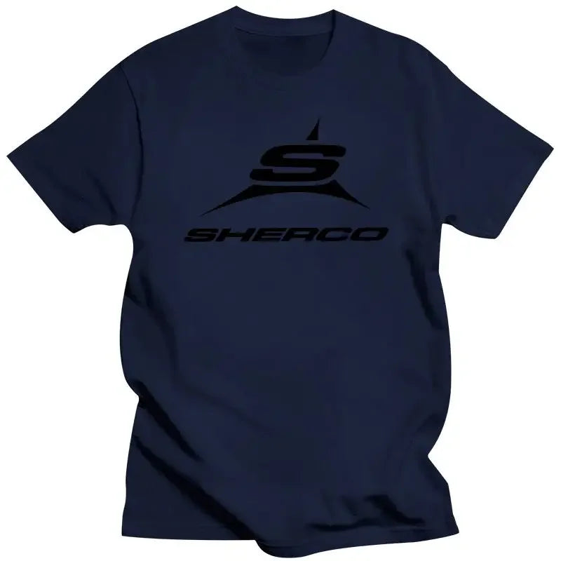 Mens Clothing  Sherco Logo T Shirt Men Tops Tee 100% Cotton Funny Print O-Neck graphic harajuku fashion Short Sleeve tees 2024