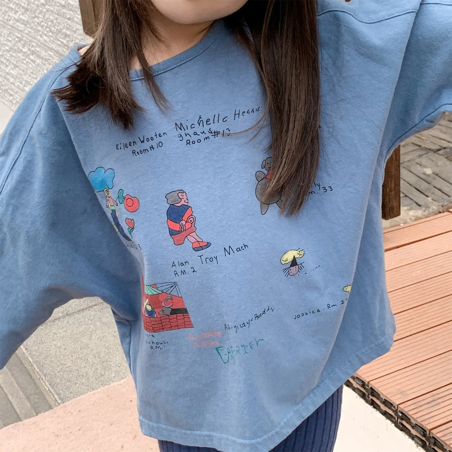 Girls T-shirts 2025 Autumn Long-sleeved Tops for Kids Cartoon Children Tops Boys Bottom Cotton Toddler Blouse Baby Tees Clothing