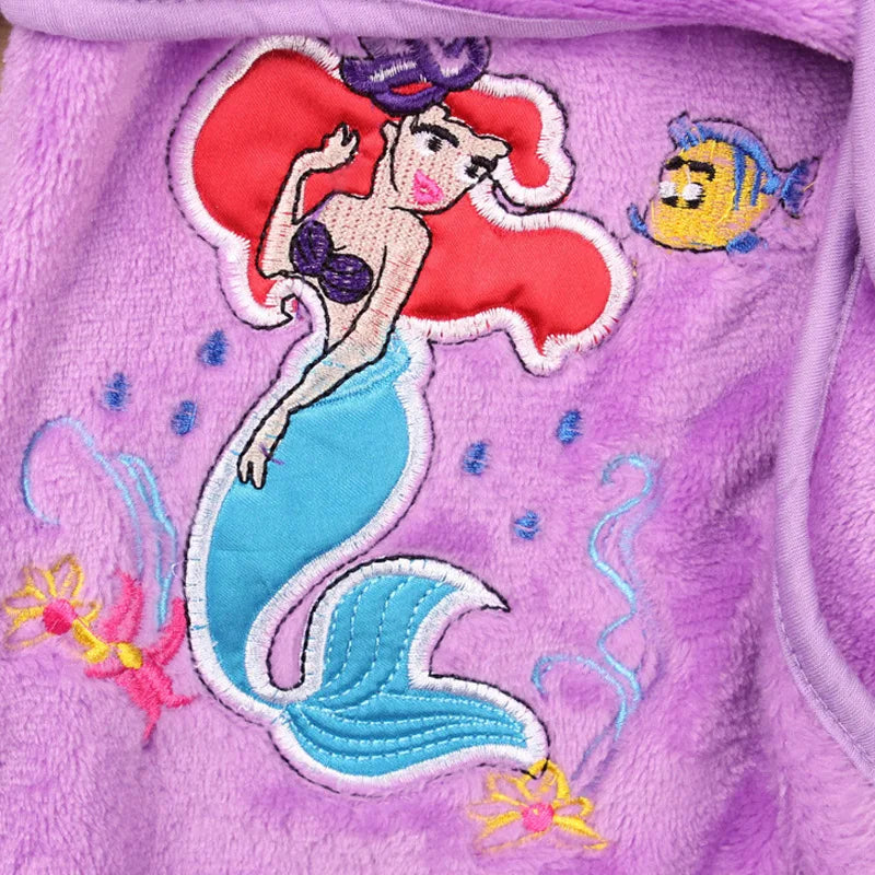 Children Pijama minnie Infantil Kids Warm Pajama mermaid Pyjamas Boys Baby Girl Animal tigger flannel Sleepwear Robe