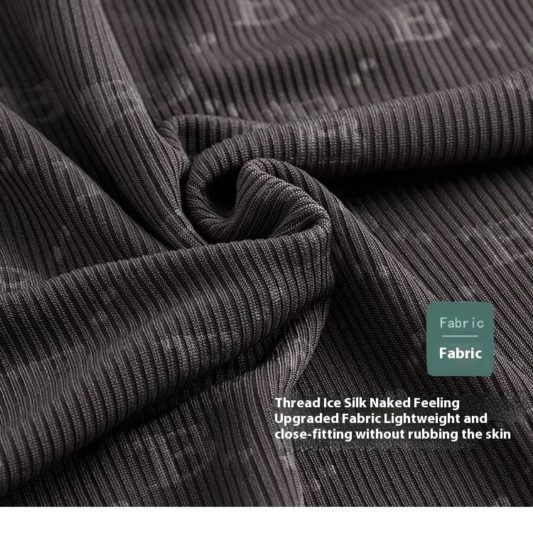 Summer Men's Pajamas Homewear Set Printed Ice Silk T-Shirt Short-Sleeved Modal Casual Pajamas Men's Pajama Trousers Thin Suit