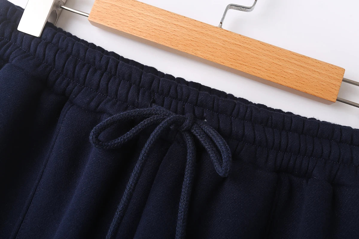 TRAFZR Cotton Zipper Cardigan Sets To Woman 2024 Tracksuit Suits Baggy Pants Sportswear Women Sweater 2 Piece Set Women Outfits