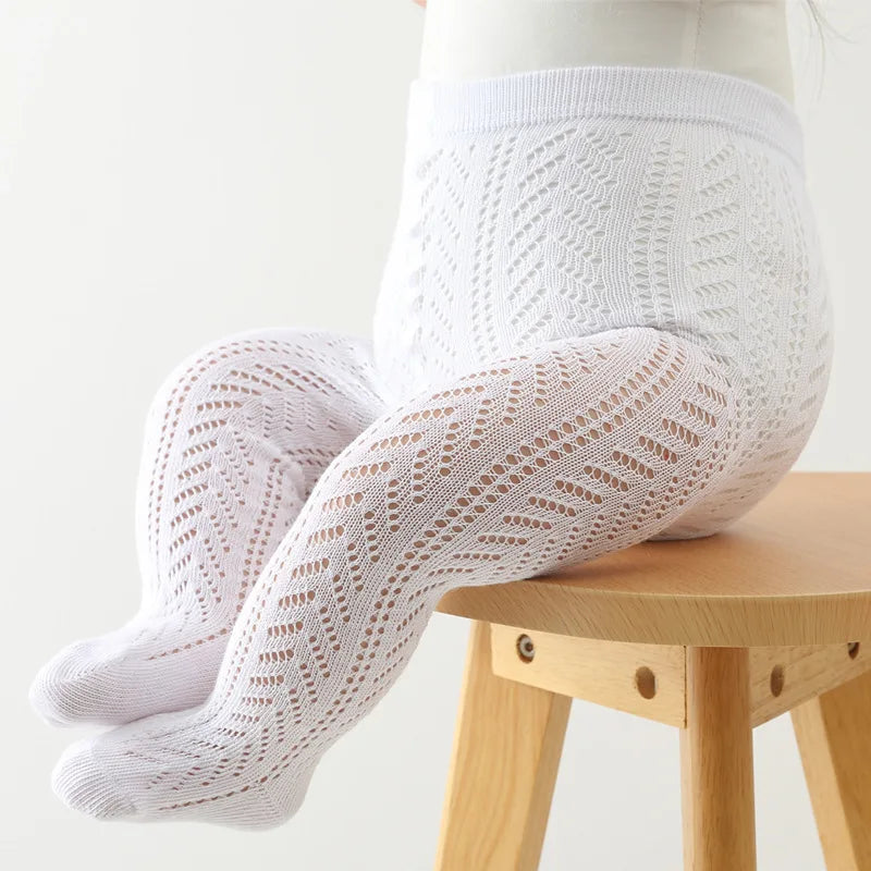 Girls Tights Princess Fishnet Cotton Baby Girl's One-Piece Pantyhose Baby Spring Summer New Style Trousers Lace Stocking