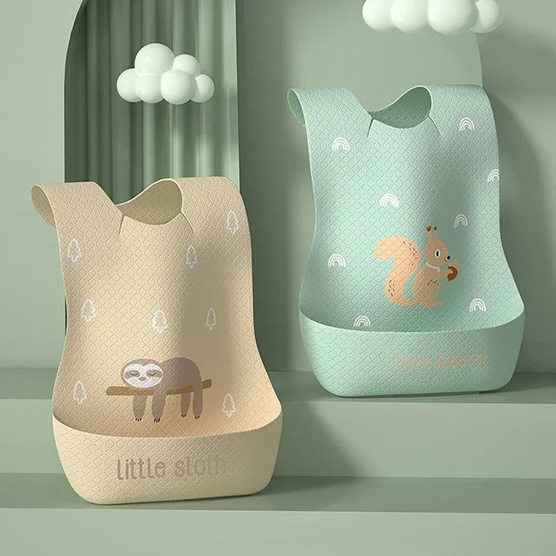 Kids Disposable Baby Bibs Baby Stuff Cartoon Printed Boys Girls Bib Adjustable Toddler Newborn Feeding Bib Burp Cloths Scarf