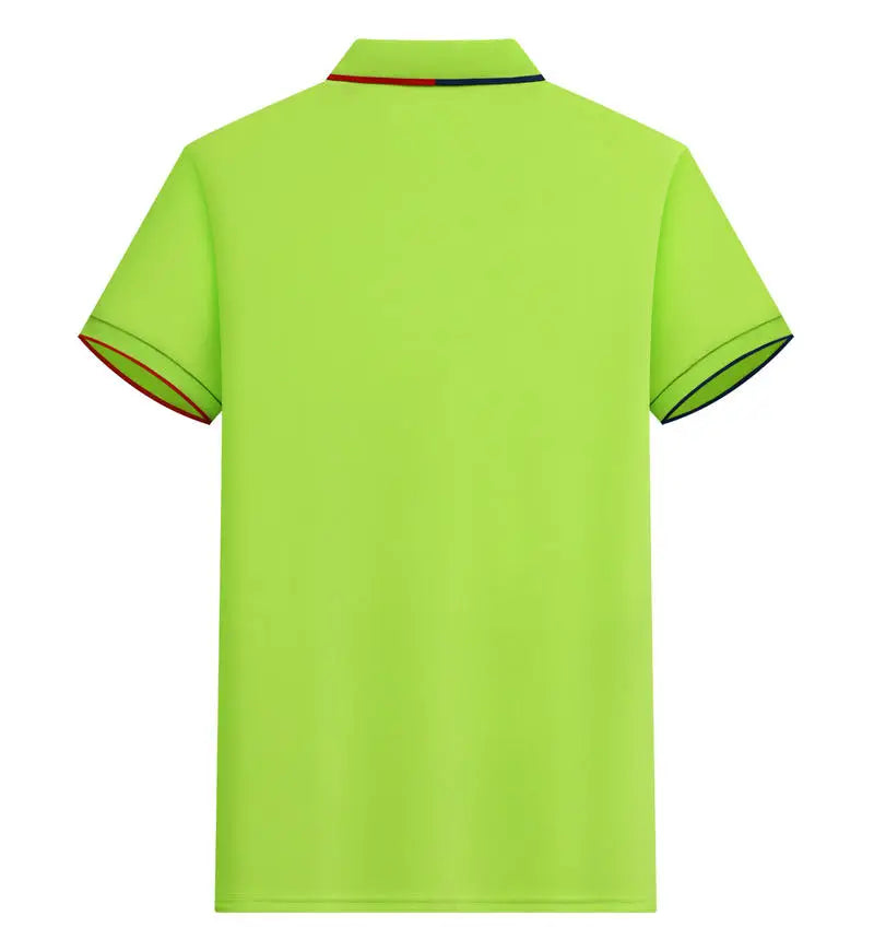 Polo Shirt Men Women Short Sleeve Casual Slim Fit Cotton Blend Top Business Casual Summer Outfit 2025 Fashion Brand T Shirts