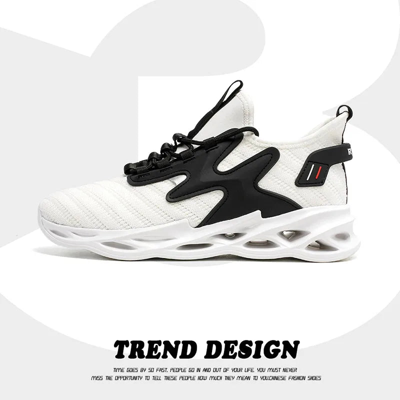 Men's Sneakers 2024 New Fashion Blade Sports Running Shoes Soft Sole Cushioning Outdoor Walking Shoes Casual Men's Shoes